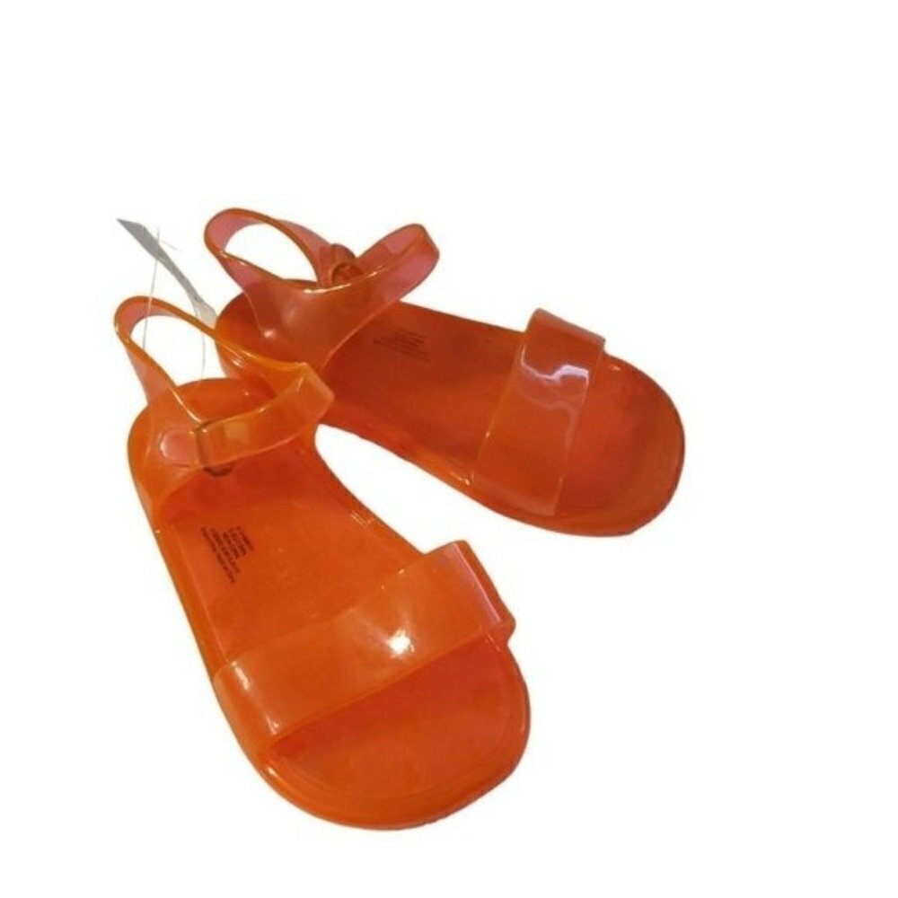 Gap size 8 toddler girl New jelly sandals  orange